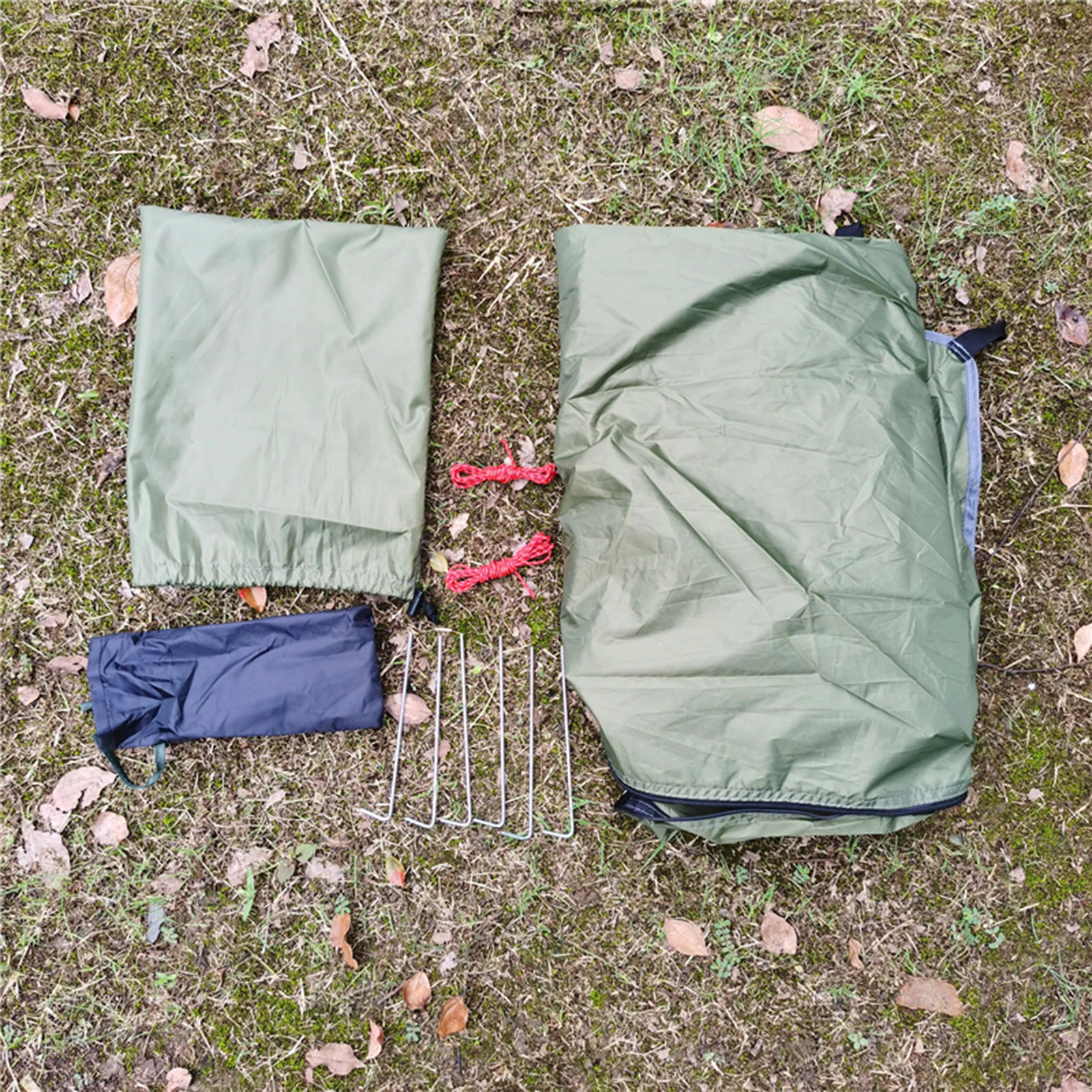 Cheap Goat Tents Tent outdoor 1 Person Ultralight Camping Tent 210D Oxford cloth waterproof Rodless Tent Portable Canopy 220X70X60cm Tents 